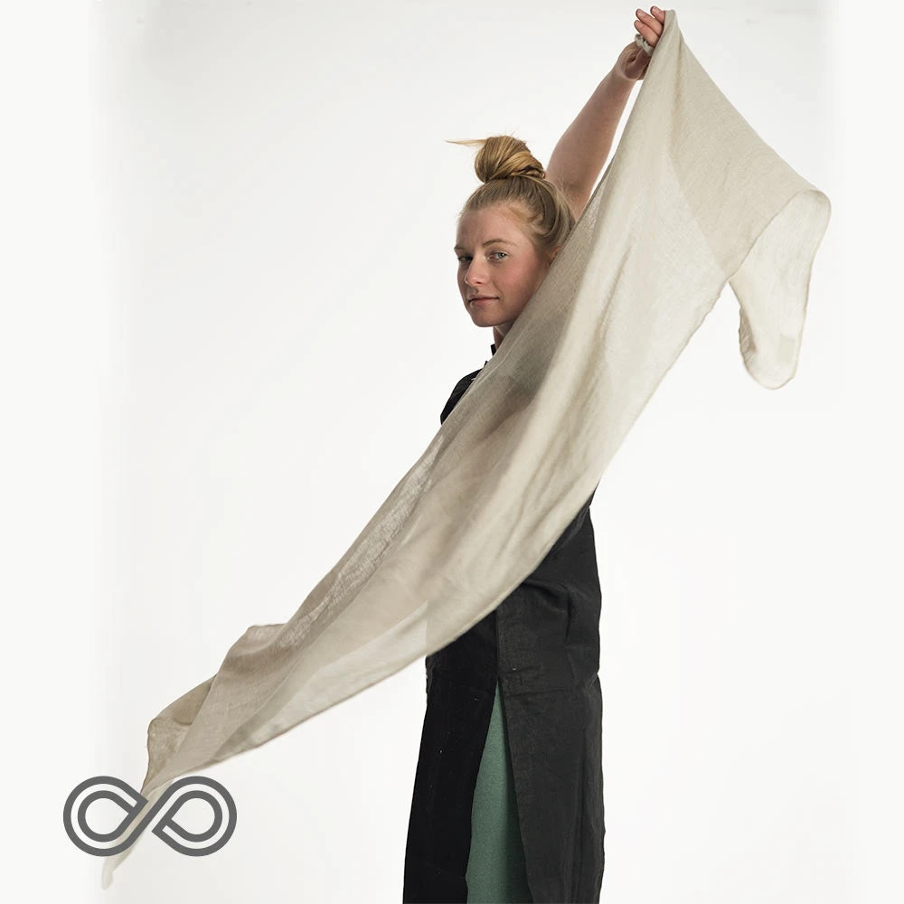 POMONA 100% Organic Linen Scarf - Lightweight, Gauzy, Unisex (24" X 70") - Warmwear & Outerwear 4 Vendor-unknown Warmwear & Outerwear POMONA 100% Organic Linen Scarf (24" X 70") (Gauzy, Lightweight) (Unisex)