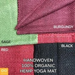 Vendor-unknown Sports & Outdoor Rustico Handwoven Hemp Yoga Mat (24" X 72") (PVC-free)