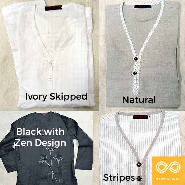 Organic Linen Samadhi Shirt for Men - Comfortable & Eco-Friendly Tops 7 Vendor-unknown Organic Linen Samadhi Shirt