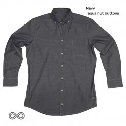 Vendor-unknown PARK PLACE 100% Organic Cotton Long-Sleeve Dress Shirt Men