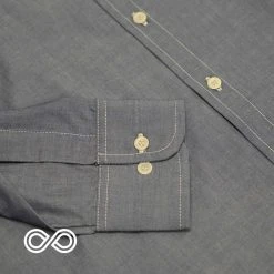 Vendor-unknown PARK PLACE 100% Organic Cotton Long-Sleeve Dress Shirt Men