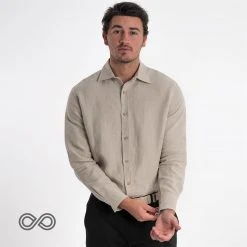 Men's BOSTON 100% Organic Hemp Long-Sleeve Dress Shirt | Eco-Friendly & Stylish 8 Vendor-unknown Men BOSTON 100% Organic Hemp Long-Sleeve Dress Shirt