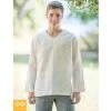 Vendor-unknown Tops Curved V Mindful Hemp Shirt (RG539)