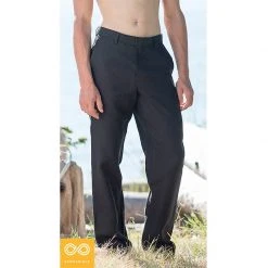 Vendor-unknown Eco-Couture Low Rise Hemp Dress Pants Slacks Bottoms