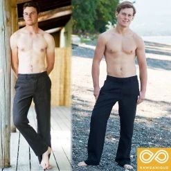 Eco-Couture Men's Low Rise Hemp Dress Pants - Sustainable Trousers for Men 6 Vendor-unknown Eco-Couture Low Rise Hemp Dress Pants Slacks Bottoms