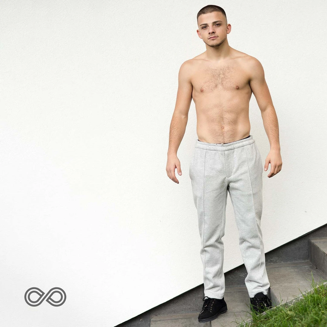 Men's REDMOND 100% Organic Cotton Fleece Flex Waist Jogger Pants with Zipper | Comfortable & Eco-Friendly Sweatpants 2 Vendor-unknown Men REDMOND 100% Organic Cotton Fleece Flex Waist Jogger Pants (With Zipper)