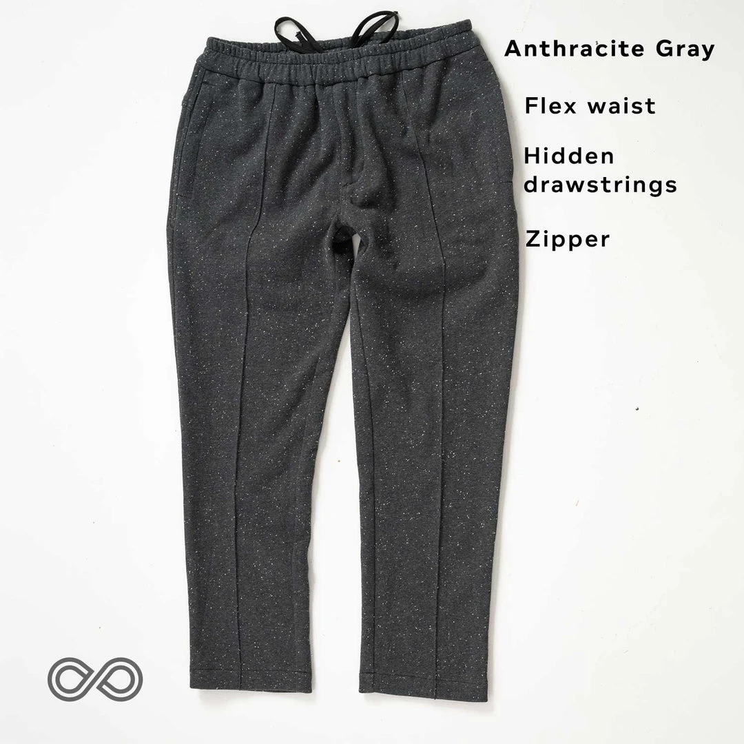 Men's REDMOND 100% Organic Cotton Fleece Flex Waist Jogger Pants with Zipper | Comfortable & Eco-Friendly Sweatpants 8 Vendor-unknown Men REDMOND 100% Organic Cotton Fleece Flex Waist Jogger Pants (With Zipper)