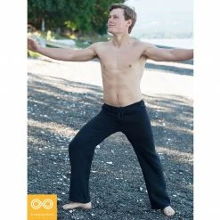 Vendor-unknown Luca Elastic-free 100% Hemp Meditation Pants (Regular Rise) Bottoms