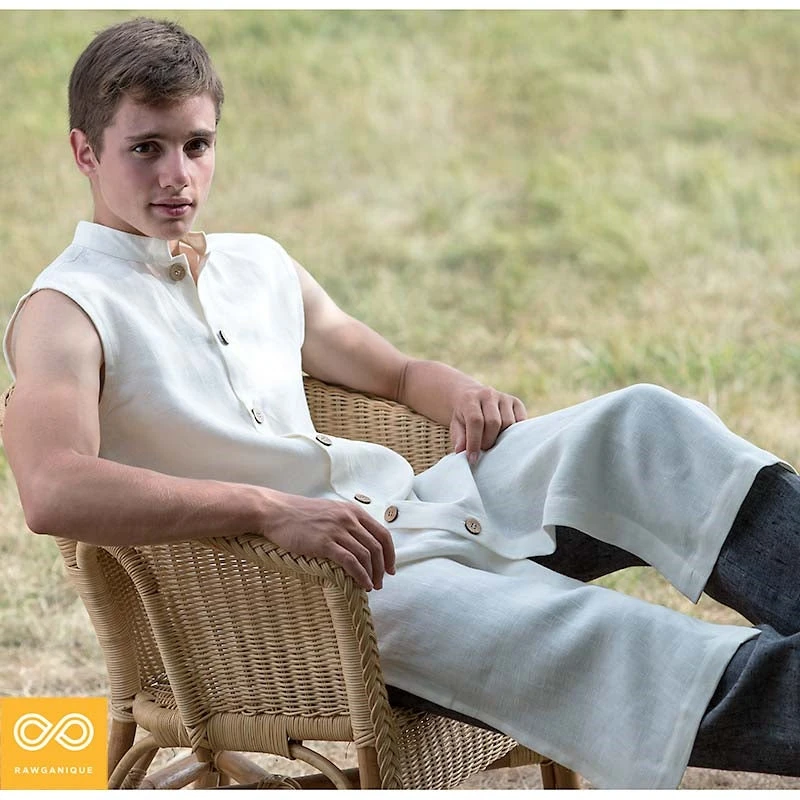 MARCO POLO Sleeveless Hemp Tunic for Women & Men - Eco-Friendly Unisex Tunic Top 1 Vendor-unknown MARCO POLO Sleeveless Hemp Tunic (Unisex) Tops