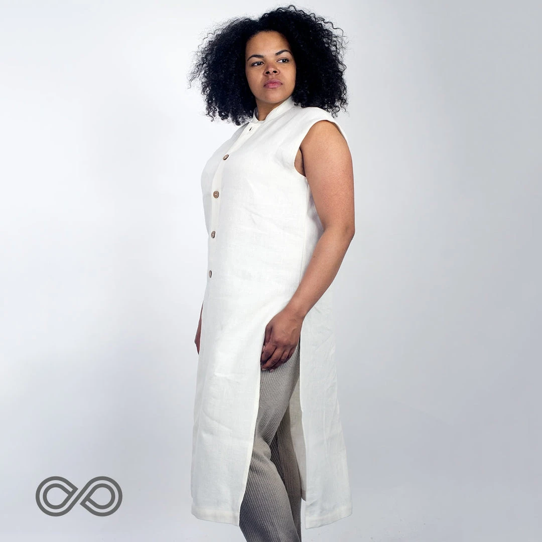 MARCO POLO Sleeveless Hemp Tunic for Women & Men - Eco-Friendly Unisex Tunic Top 2 Vendor-unknown MARCO POLO Sleeveless Hemp Tunic (Unisex) Tops