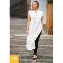 MARCO POLO Sleeveless Hemp Tunic for Women & Men - Eco-Friendly Unisex Tunic Top 13 Vendor-unknown MARCO POLO Sleeveless Hemp Tunic (Unisex) Tops