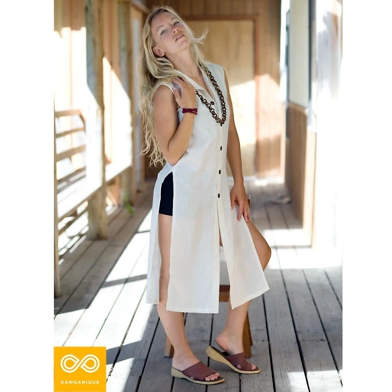 MARCO POLO Sleeveless Hemp Tunic for Women & Men - Eco-Friendly Unisex Tunic Top 6 Vendor-unknown MARCO POLO Sleeveless Hemp Tunic (Unisex) Tops