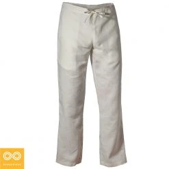 Vendor-unknown Emerald Coast Elastic-free Organic Linen Meditation Pants