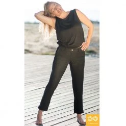 Vendor-unknown Bottoms Bond Street 4/5 Hemp Dress Pants Slacks