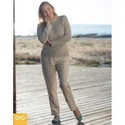 Vendor-unknown Bottoms Bond Street 4/5 Hemp Dress Pants Slacks