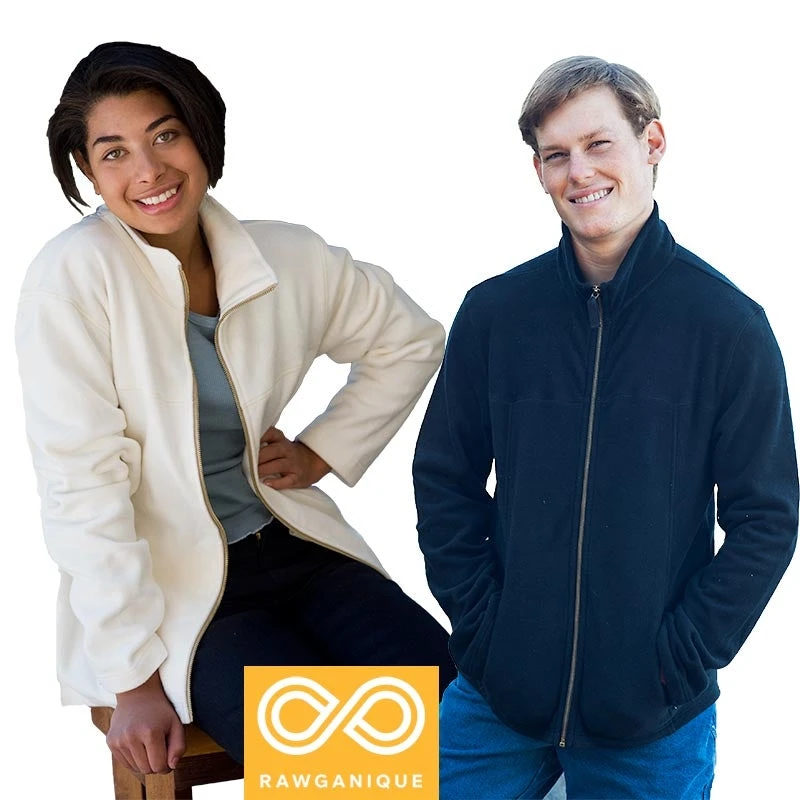 EXPLORATOR Unisex 100% Organic Cotton Fleece Zippered Ski Jacket - Warm & Eco-Friendly Outerwear 3 Vendor-unknown EXPLORATOR 100% Organic Cotton Fleece Zippered Ski Jacket (Unisex)