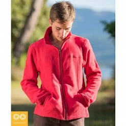 EXPLORATOR Unisex 100% Organic Cotton Fleece Zippered Ski Jacket - Warm & Eco-Friendly Outerwear 17 Vendor-unknown EXPLORATOR 100% Organic Cotton Fleece Zippered Ski Jacket (Unisex)