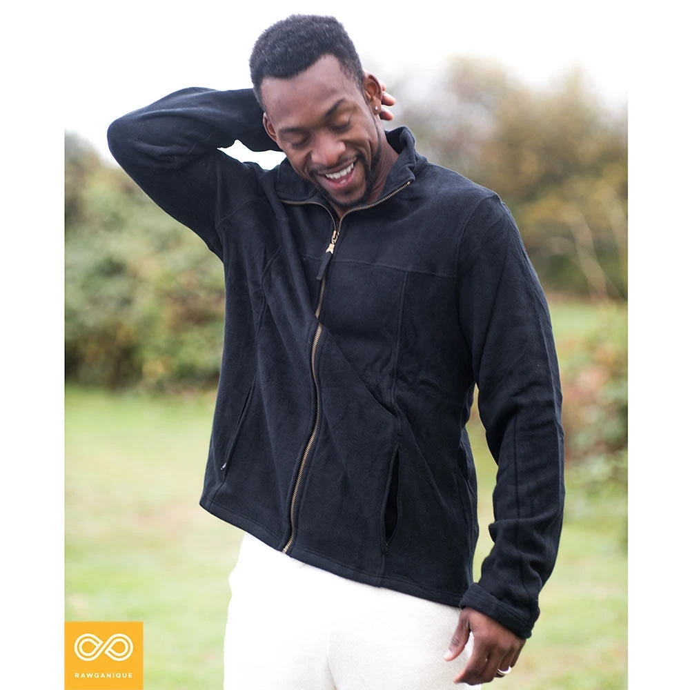 EXPLORATOR Unisex 100% Organic Cotton Fleece Zippered Ski Jacket - Warm & Eco-Friendly Outerwear 9 Vendor-unknown EXPLORATOR 100% Organic Cotton Fleece Zippered Ski Jacket (Unisex)