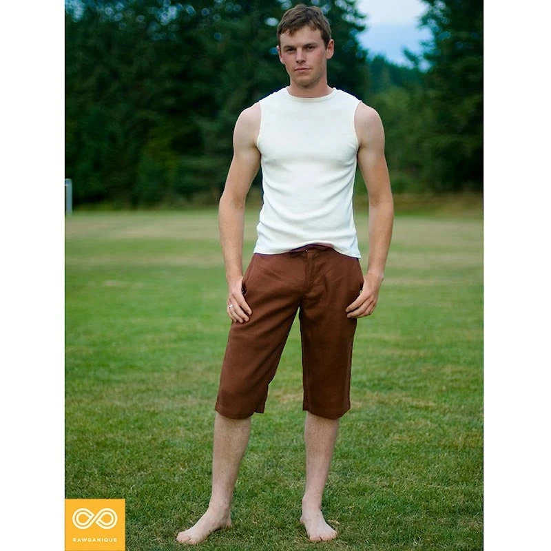 Tree Island Organic Linen Shorts for Men - Lightweight & Breathable Summer Shorts 1 Tree Island Organic Linen Shorts