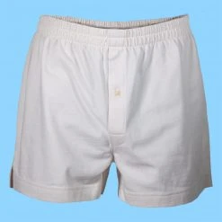 Vendor-unknown BATHURST 100% Organic Cotton Prima Cotton Boxers (OC Thread, Nut Button)