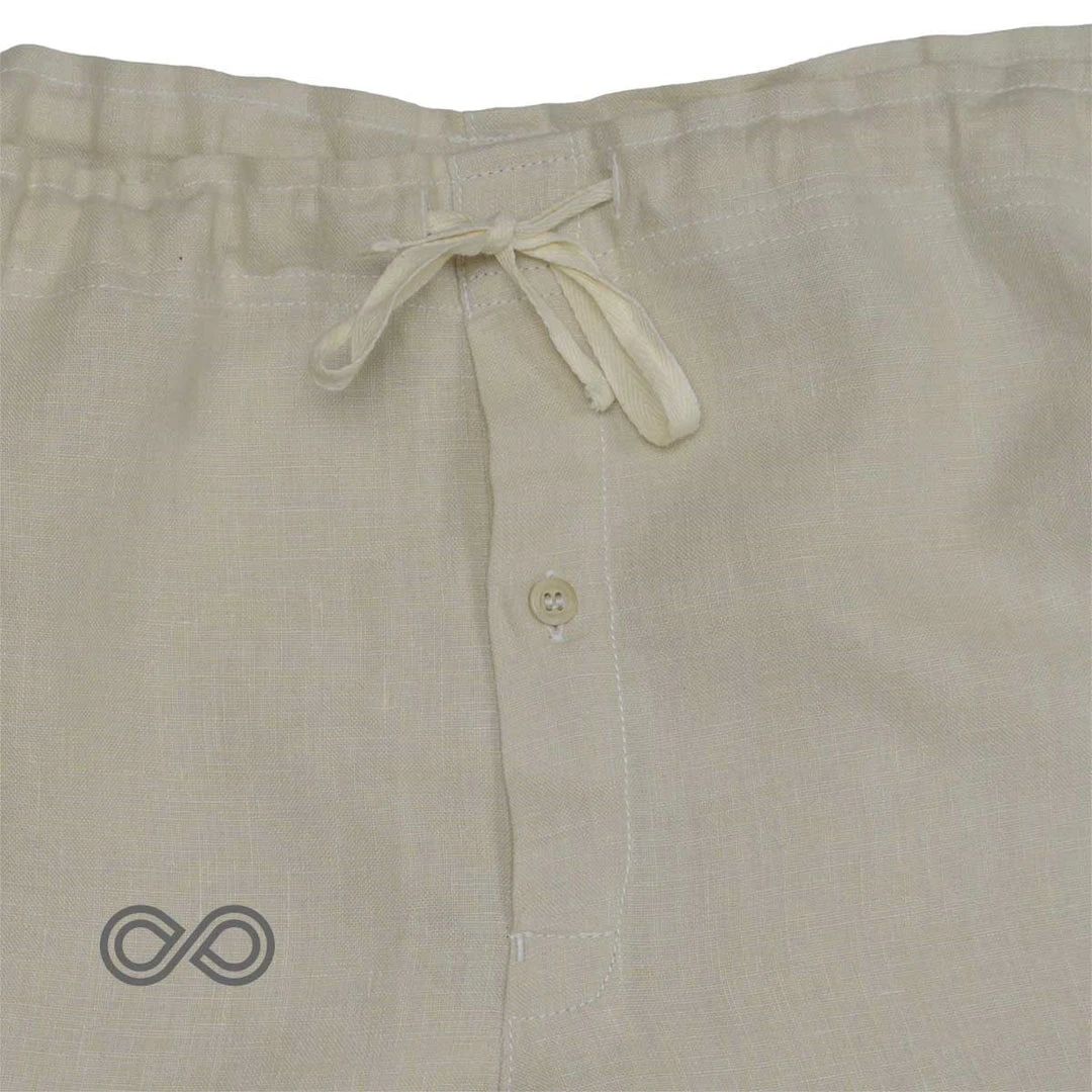 Men's GREENWICH Elastic-Free 100% Organic Hemp Boxers - Eco-Friendly & Comfortable Underwear 22 Vendor-unknown Men GREENWICH Elastic-free 100% Organic Hemp Boxers Woven (OC Thread, Nut Button)