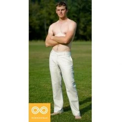 Vendor-unknown Clearance Burlingham Low Rise Flat Front Hemp Chinos