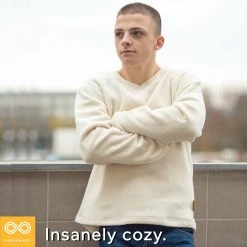 Unisex Women's BUFFALO 100% Organic Cotton Fleece Sweatshirt | Eco-Friendly & Plastic-Free 21 Vendor-unknown Women BUFFALO 100% Organic Cotton Fleece Sweatshirt (Unisex)