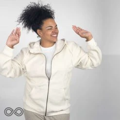 Vendor-unknown MONT TREMBLANT 100% Organic Cotton Fleece Hooded Zippered Sweatshirt (Unisex) Warmwear & Outerwear