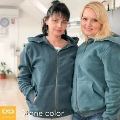 Vendor-unknown MONT TREMBLANT 100% Organic Cotton Fleece Hooded Zippered Sweatshirt (Unisex) Warmwear & Outerwear