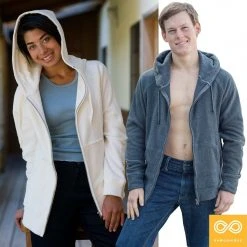 Vendor-unknown MONT TREMBLANT 100% Organic Cotton Fleece Hooded Zippered Sweatshirt (Unisex) Warmwear & Outerwear