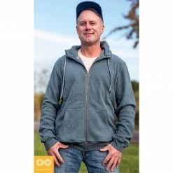 Vendor-unknown MONT TREMBLANT 100% Organic Cotton Fleece Hooded Zippered Sweatshirt (Unisex) Warmwear & Outerwear