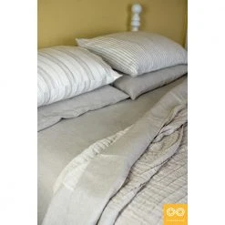 Vendor-unknown BedBath Linen Sheets: Blvd Haussmann Organic French Linen Sheets (Luxury Relaxed Edition)