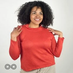 Vendor-unknown Warmwear & Outerwear Quebec 100% Organic Hemp Knit Mock Turtleneck Sweater (Discontinued)