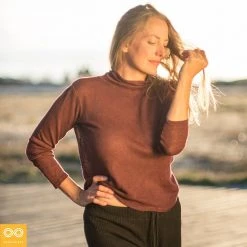 Vendor-unknown Warmwear & Outerwear Quebec 100% Organic Hemp Knit Mock Turtleneck Sweater (Discontinued)