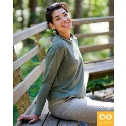 Vendor-unknown Warmwear & Outerwear Quebec 100% Organic Hemp Knit Mock Turtleneck Sweater (Discontinued)