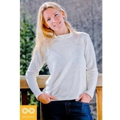 Vendor-unknown Warmwear & Outerwear Quebec 100% Organic Hemp Knit Mock Turtleneck Sweater (Discontinued)