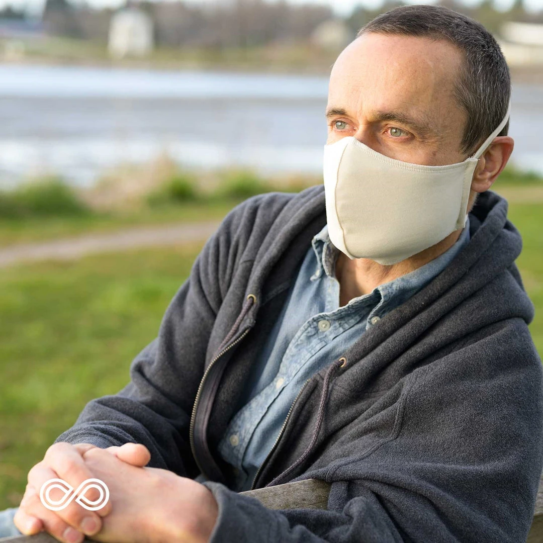 VIVALDI 2-Layer 100% Organic Cotton Face Mask - Elastic-Free, Washable, Filter Pocket - Eco-Friendly & Plastic-Free 10 Vendor-unknown ShoesBags&More VIVALDI 2-Layer 100% Organic Cotton Face Mask Mouth Mask With Filter Pocket (Elastic-Free) (Washable)