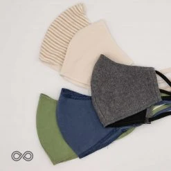 VIVALDI 2-Layer 100% Organic Cotton Face Mask - Elastic-Free, Washable, Filter Pocket - Eco-Friendly & Plastic-Free 36 Vendor-unknown ShoesBags&More VIVALDI 2-Layer 100% Organic Cotton Face Mask Mouth Mask With Filter Pocket (Elastic-Free) (Washable)