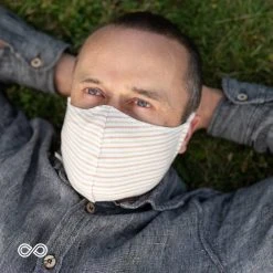 VIVALDI 2-Layer 100% Organic Cotton Face Mask - Elastic-Free, Washable, Filter Pocket - Eco-Friendly & Plastic-Free 23 Vendor-unknown ShoesBags&More VIVALDI 2-Layer 100% Organic Cotton Face Mask Mouth Mask With Filter Pocket (Elastic-Free) (Washable)