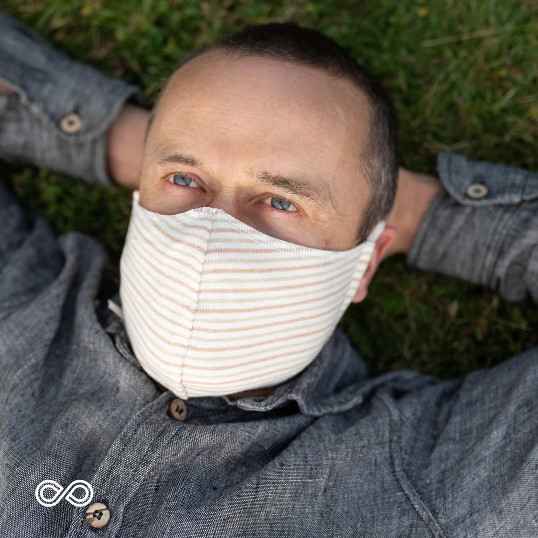 VIVALDI 2-Layer 100% Organic Cotton Face Mask - Elastic-Free, Washable, Filter Pocket - Eco-Friendly & Plastic-Free 3 Vendor-unknown ShoesBags&More VIVALDI 2-Layer 100% Organic Cotton Face Mask Mouth Mask With Filter Pocket (Elastic-Free) (Washable)