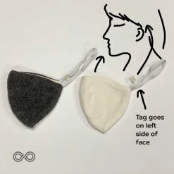 Vendor-unknown PURCELL 2-Layer Organic Cotton Fleece & Jersey Face Mask Mouth Mask (One Elastic)