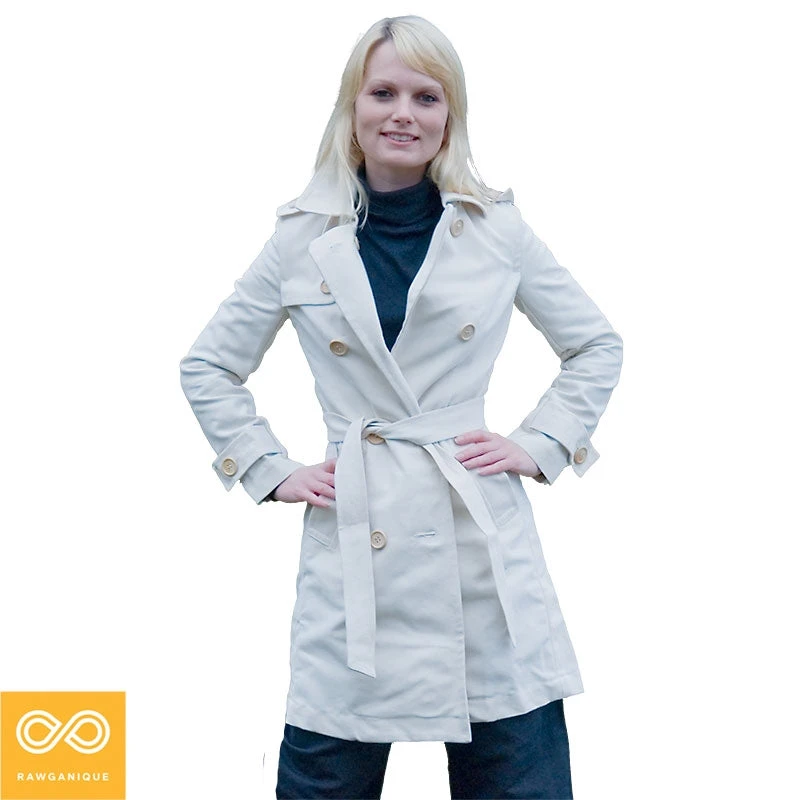AUDREY Organic Cotton Trench Coat for Women - Eco-Friendly Warmwear & Outerwear 6 Vendor-unknown AUDREY Organic Cotton Trench Coat