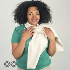 Vendor-unknown HURON Reversible 100% Organic Cotton Fleece - Jersey Scarf (Unisex)