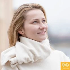 Vendor-unknown HURON Reversible 100% Organic Cotton Fleece - Jersey Scarf (Unisex)