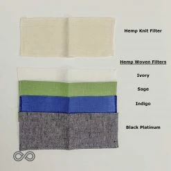 Vendor-unknown Face Coverings Organic Cotton, Linen Or Hemp Face Mask Liner - Filter