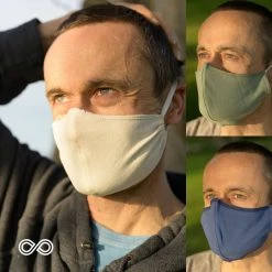 DONIZETTI 2-Layer Organic Cotton Jersey Face Mask - Breathable, Reusable, Elastic Face Coverings for Men & Women 14 Vendor-unknown DONIZETTI 2-Layer Organic Cotton Jersey Face Mask Mouth Mask With Elastic Face Coverings