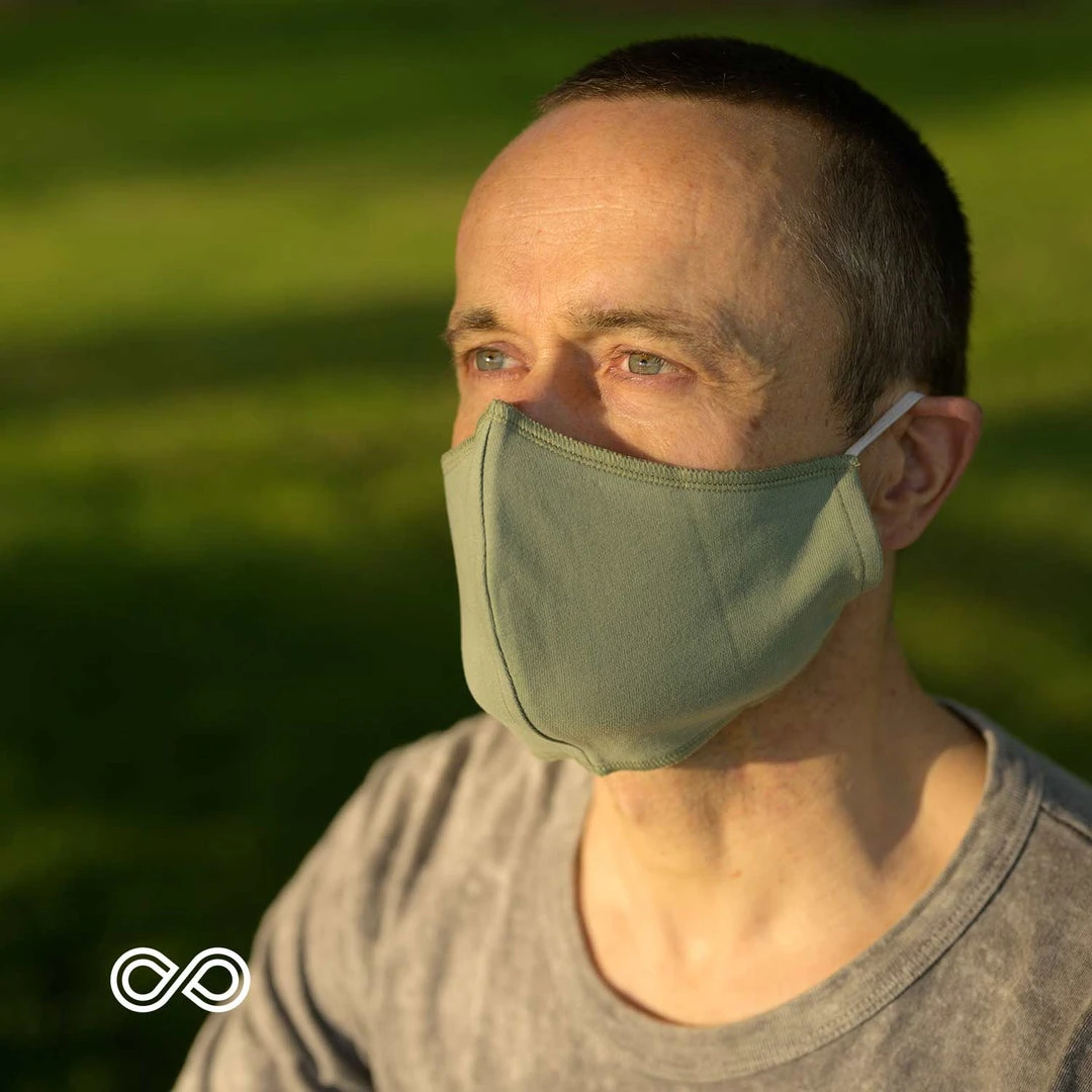 DONIZETTI 2-Layer Organic Cotton Jersey Face Mask - Breathable, Reusable, Elastic Face Coverings for Men & Women 2 Vendor-unknown DONIZETTI 2-Layer Organic Cotton Jersey Face Mask Mouth Mask With Elastic Face Coverings