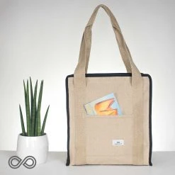 Vendor-unknown TRAVELVILLE Hemp Personal Carry-On Tote Bag (Plastic-free) (Allegiant Airlines)(Big Spender)