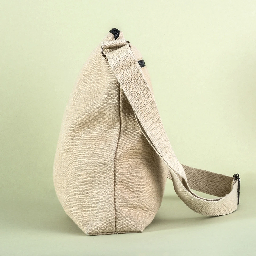 Eco-Friendly OAKLAND Hemp Canvas Laptop Satchel - Plastic-Free, Durable & Stylish 3 Vendor-unknown OAKLAND Hemp Canvas Laptop Satchel (Plastic-free)
