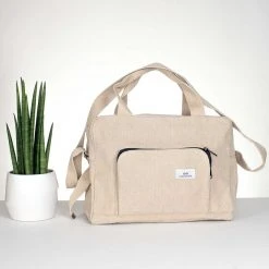 Vendor-unknown ShoesBags&More OYSTER EXPRESS 100% Organic Hemp Duffel Gym Bag (Plastic-free)